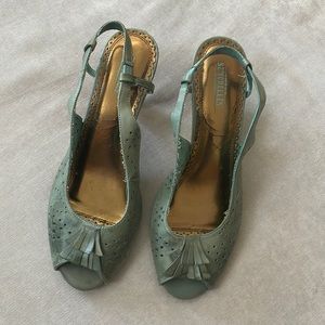 Seychelles peep toe cutout heels